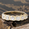 1.40ctw Old Mine Cut Diamond Bezel Band