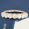 1.40ctw Old Mine Cut Diamond Half-Hoop Band