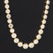 14.11ctw Old European Cut Diamond Graduated Tennis Necklace