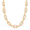 20.07ctw Oval Step Cut Diamond Bezel Tennis Necklace