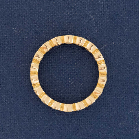 1.42ctw Old European Cut Diamond Bezel Eternity Band