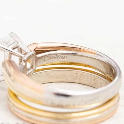 1.45ct Emerald Cut Diamond Wedding Set by Cartier