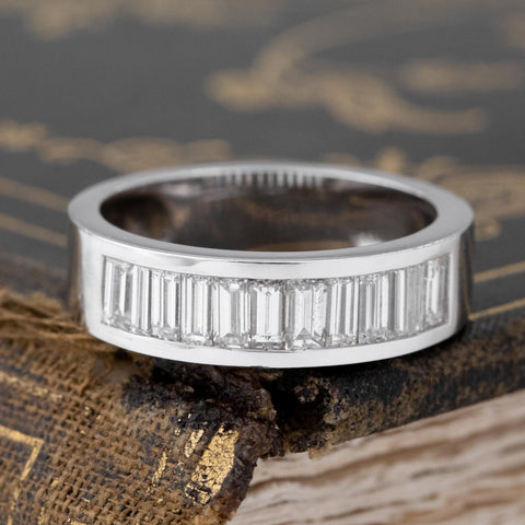 1.45ctw Baguette Cut Diamond Channel Set Band