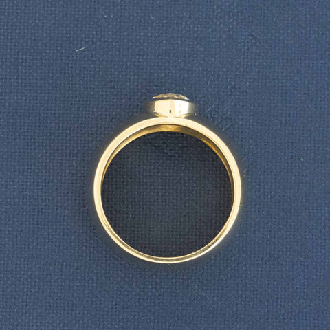 1.48ct Vintage Marquise Cut Diamond Cigar Ring, GIA