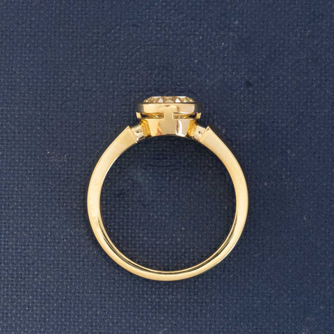 1.48ct Old European Cut Diamond Bezel Solitaire, GIA