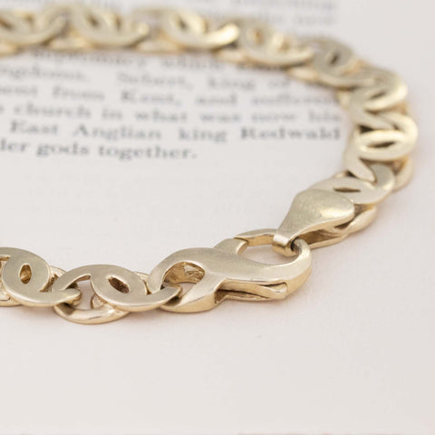 Wide Mariner Link Bracelet, 7"