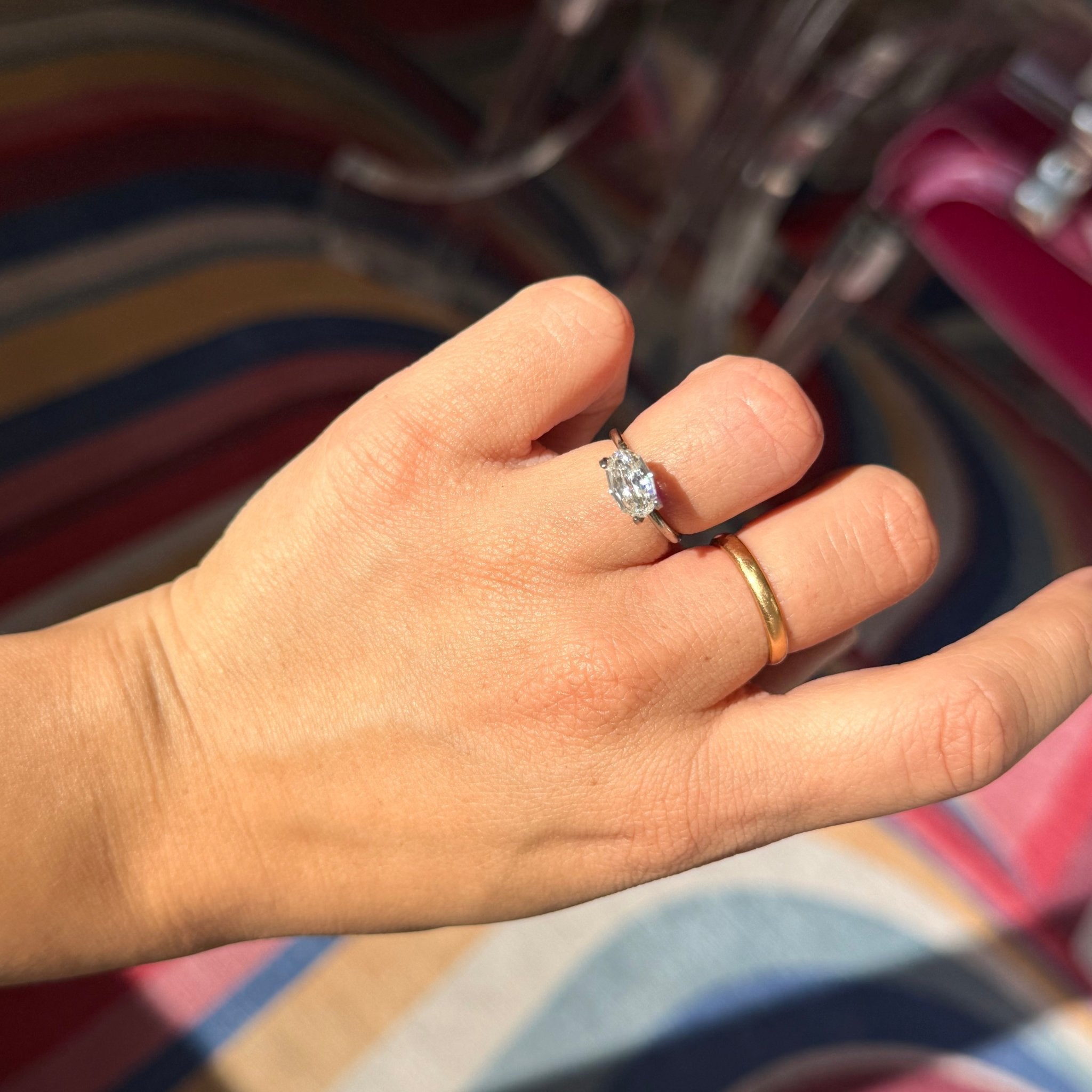 1.50ct Oval Step Cut Diamond, GIA H VS1