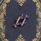 1.50ctw Art Deco Diamond and Ruby Hashtag Charm Pendant