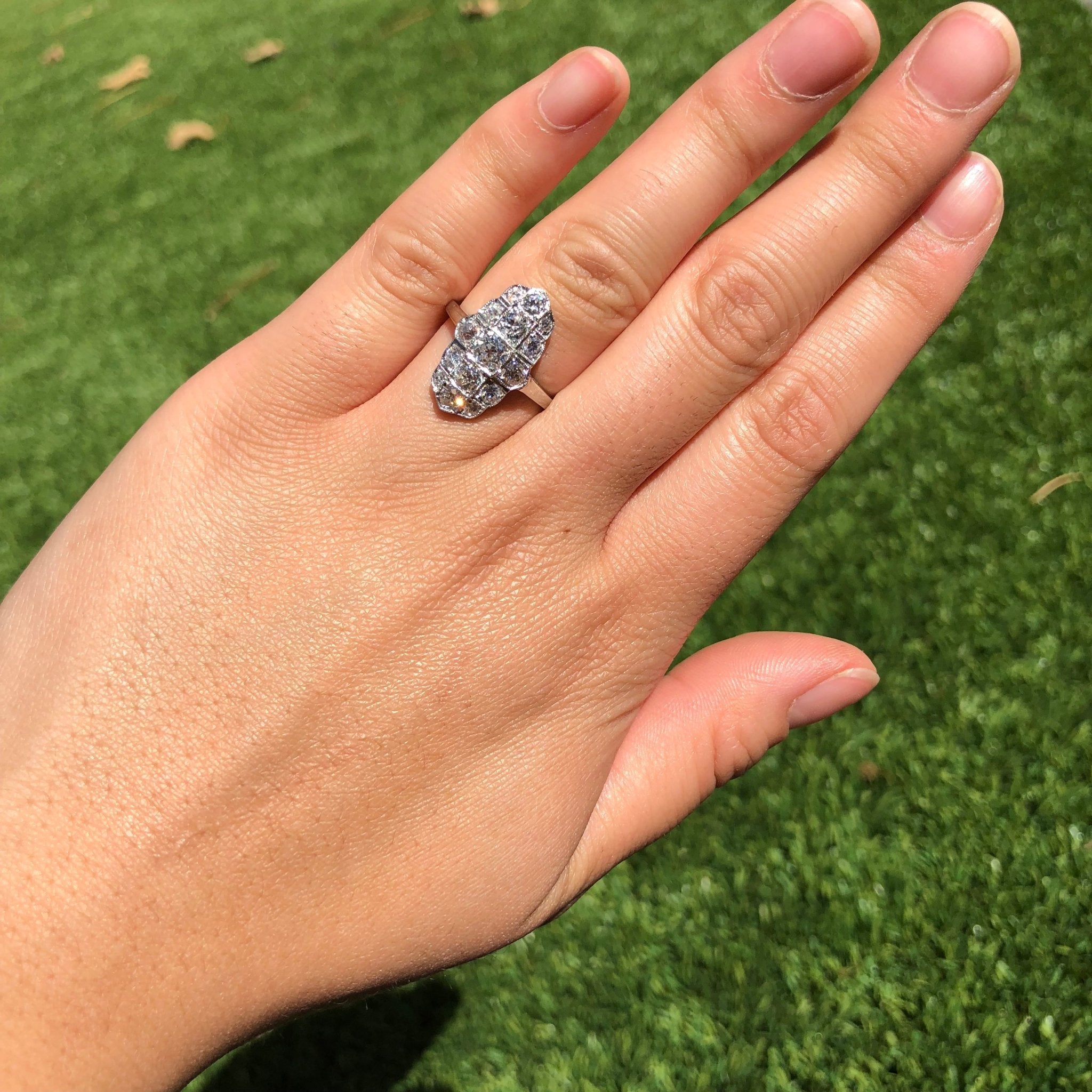 1.50ctw Edwardian Diamond Dinner Ring