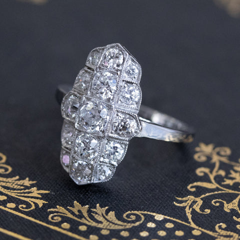 1.50ctw Edwardian Diamond Dinner Ring