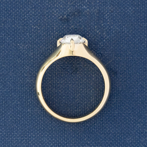 1.51ct Cushion Cut Diamond Solitaire, GIA