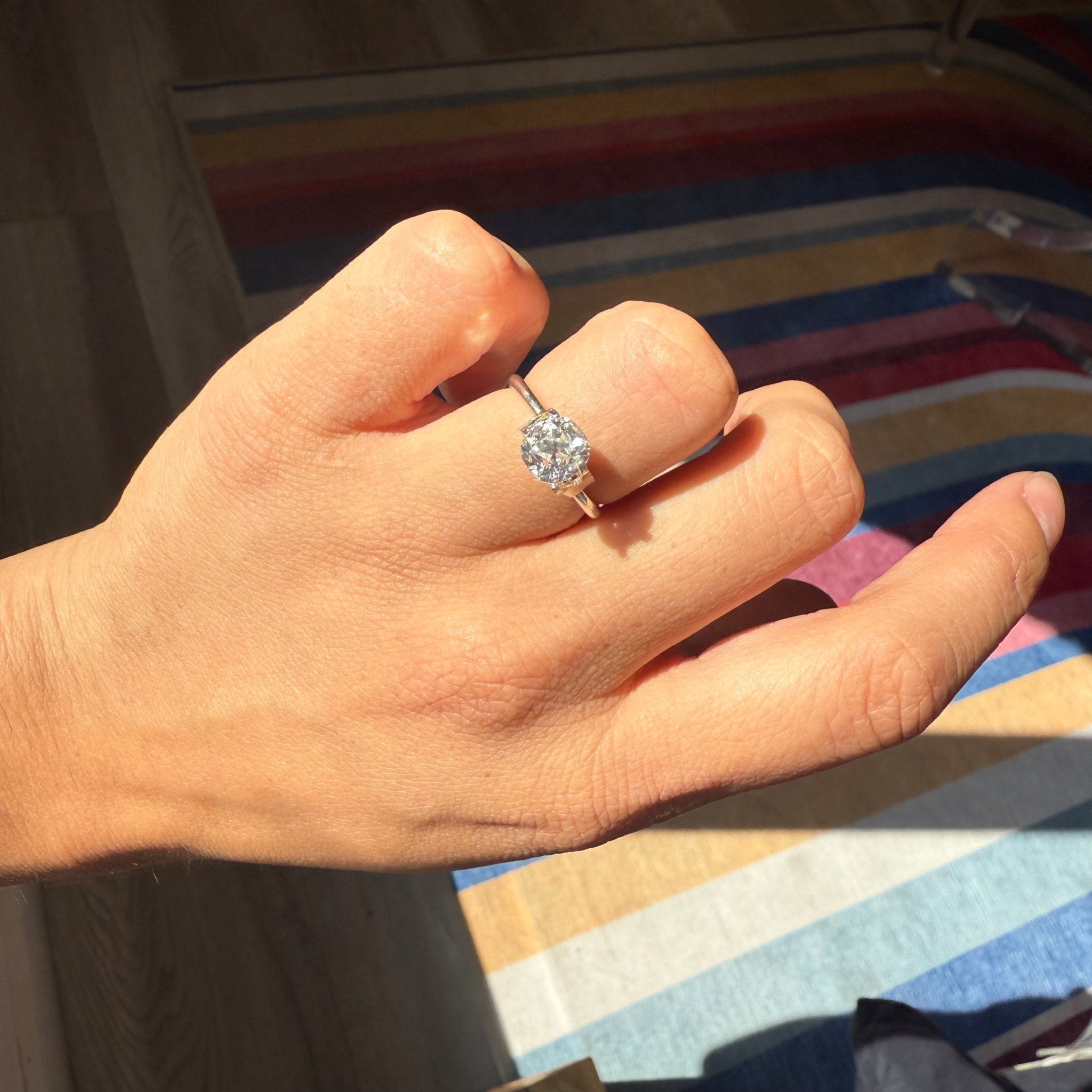 1.51ct Old Mine Cut Diamond, GIA K VS1
