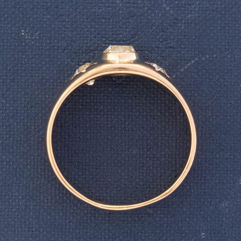 1.51ctw Antique Old Mine Cut Diamond 3-Stone Ring