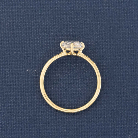 1.52ct Cushion Cut Diamond Solitaire, GIA F
