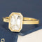 1.52ct Emerald Cut Diamond Bezel Solitaire, GIA
