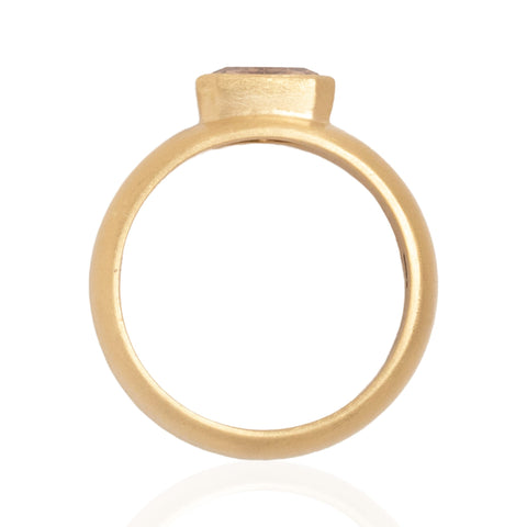1.53ct Radiant Cut Diamond Cigar Ring