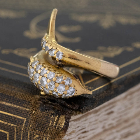 1.53ctw Diamond Dolphin Motif Ring