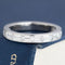 1.53ctw emerald cut diamond half eternity band in platinum