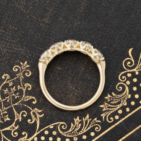 1.53ctw Old European Cut Diamond 5-Stone Band