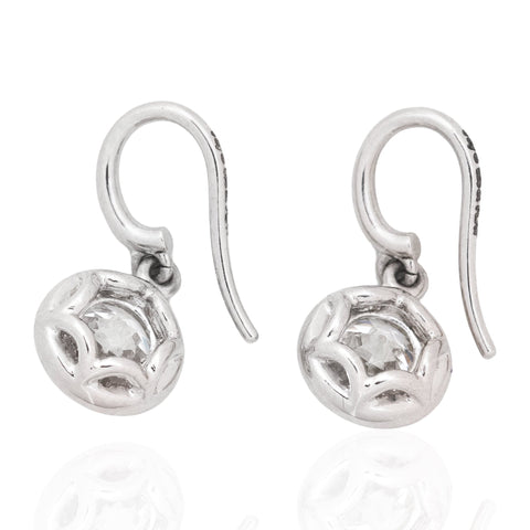 1.53ctw Old European Cut Diamond Drop Earrings