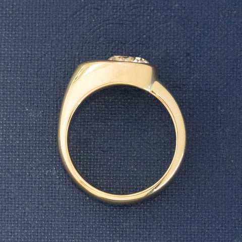 1.54ct Old European Cut Diamond Bezel Solitaire
