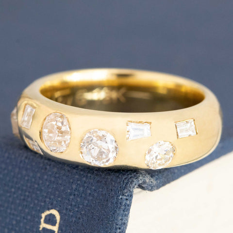 1.54ctw Mixed Cut Diamond Scatter Band