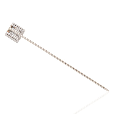 1.56ctw Art Deco Baguette Cut Diamond Stick Pin
