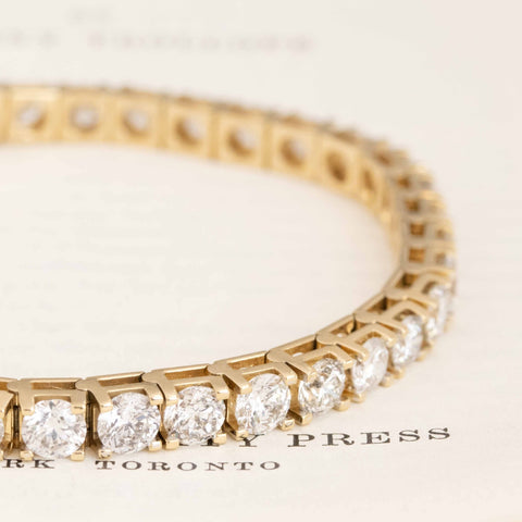 15.80ctw Round Brilliant Cut Diamond Tennis Bracelet