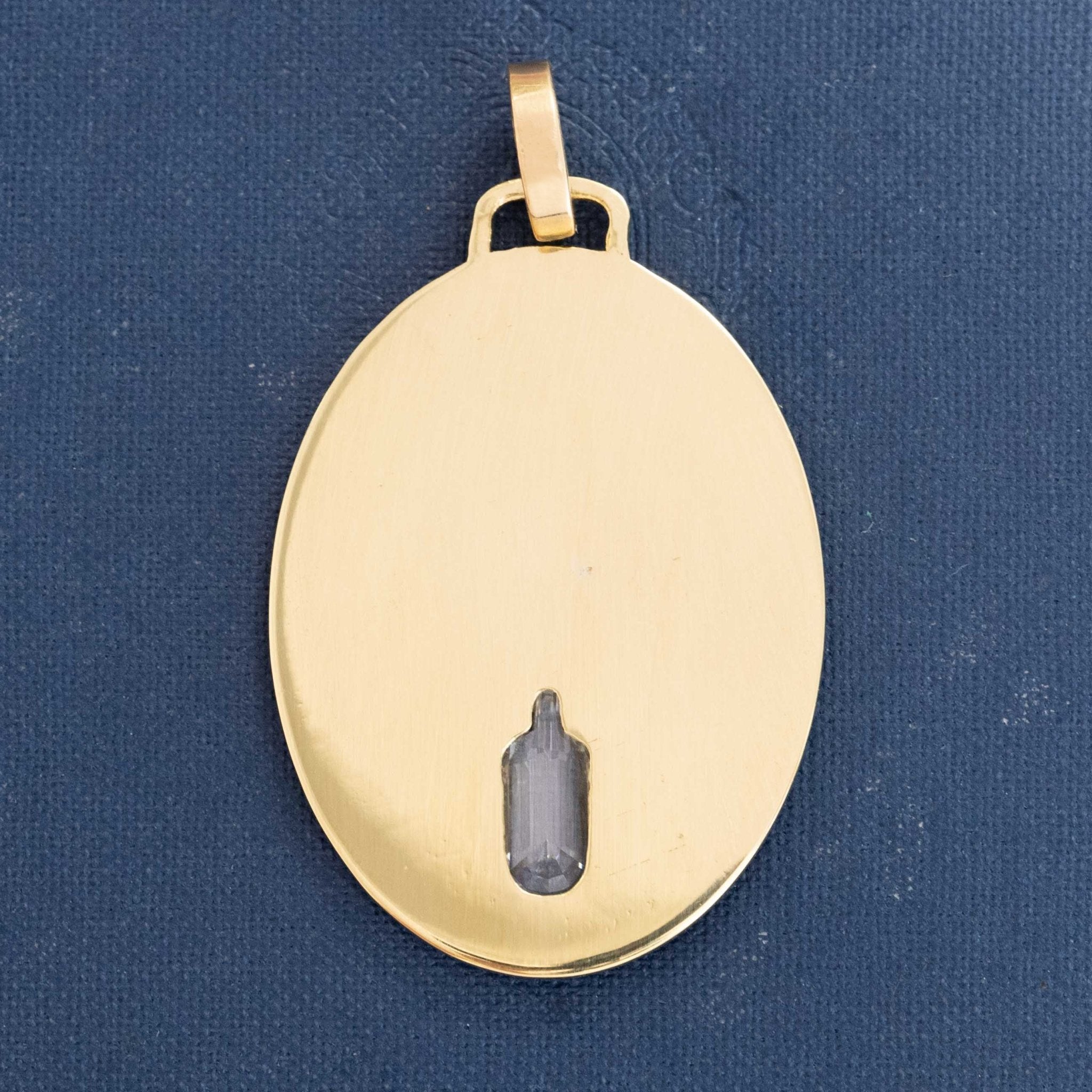 1.58ctw Bottle Cut Bubbly Diamond Medallion