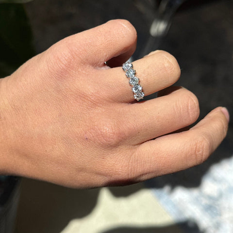1.58ctw Old European Cut Diamond 5-Stone Band