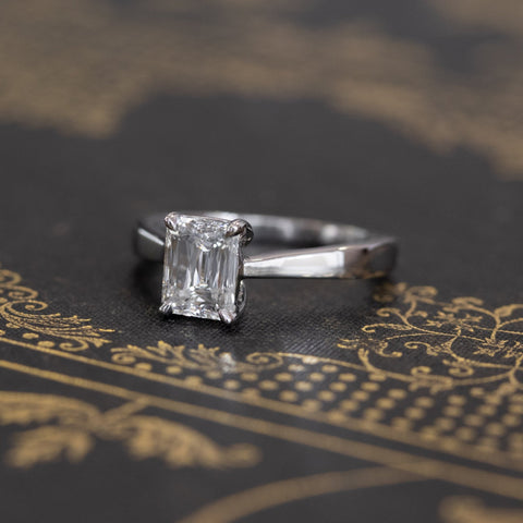 1.60ct Prince Step Cut Diamond Solitaire, GIA