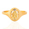 1.60ct Yellow Oval Cut Diamond Collet Solitaire, GIA