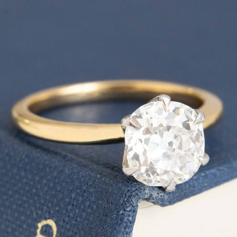 1.61ct Old Mine Cut Diamond Solitaire, GIA I SI2