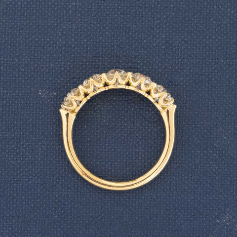 1.61ctw Old European Cut Diamond 5-Stone Band
