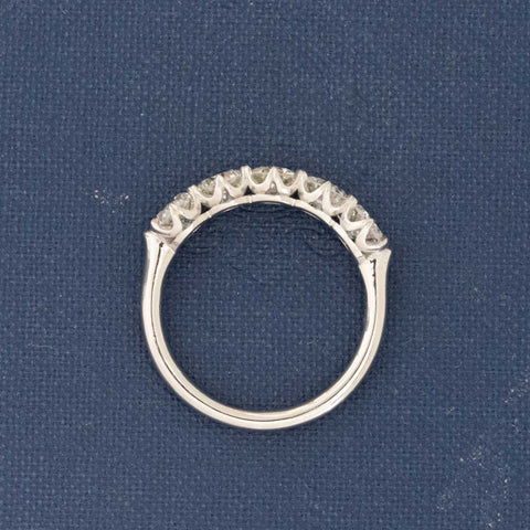 1.61ctw Old European Cut Diamond 5-Stone Band