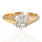 1.62ct GIA Cushion Cut Diamond Solitaire Ring in Sunset Setting