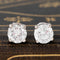1.62ctw Round Brilliant Cut Diamond Stud Earrings