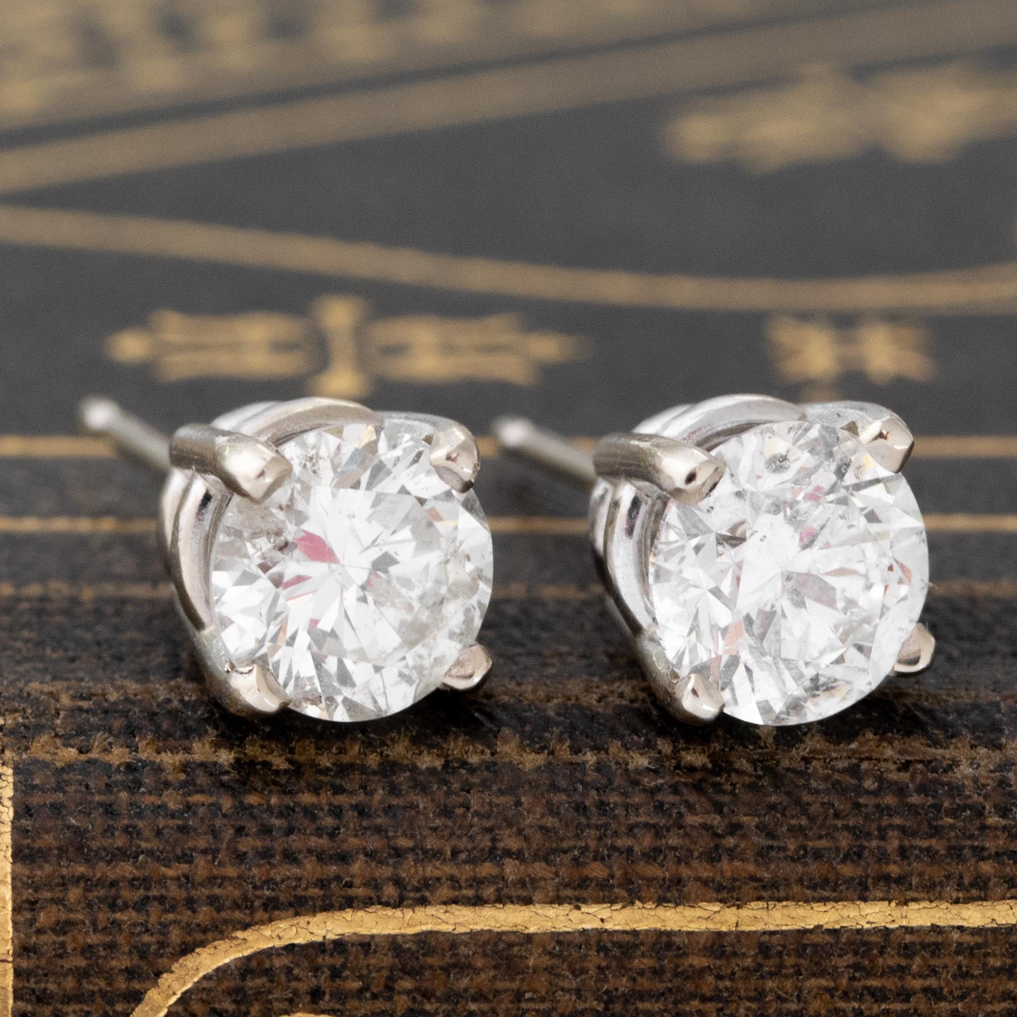 6ct 9mm round brilliant cut solitaire stud Earrings sold hypoallergenic fine Jewelry