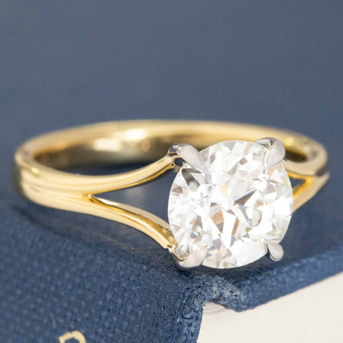 1.63ct Old European Cut Diamond Solitaire
