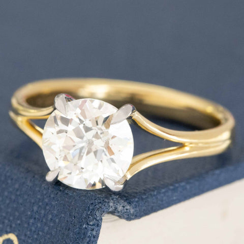 1.63ct Old European Cut Diamond Solitaire