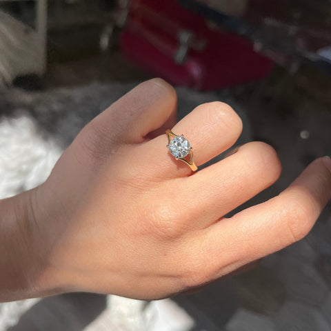 1.63ct Old European Cut Diamond Solitaire