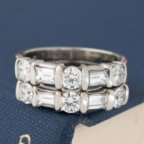 1.64ctw Mixed Cut Diamond Stacker Bands by KWIAT