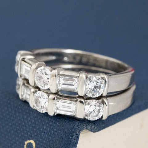 1.64ctw Mixed Cut Diamond Stacker Bands by KWIAT