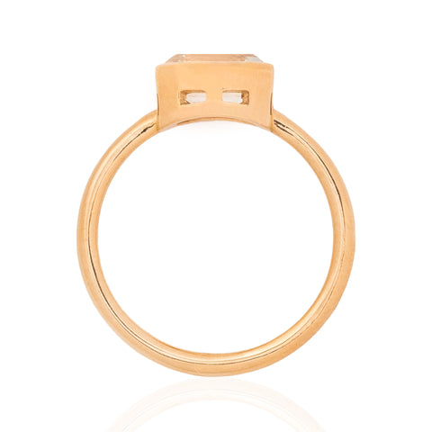 1.60ct Emerald Cut Diamond Bezel Solitaire, GIA