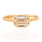1.60ct Emerald Cut Diamond Bezel Solitaire, GIA