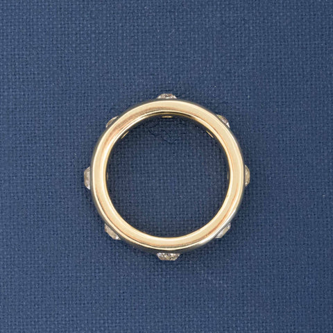 1.66ctw Old Mine Cut Diamond Scatter Band