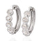 1.66ctw Rose Cut Diamond Bezel Hoop Earrings