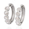 1.66ctw Rose Cut Diamond Bezel Hoop Earrings