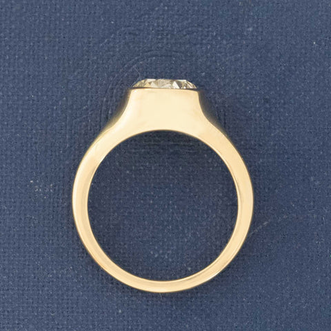 1.67ct Old European Cut Diamond Bezel Solitaire