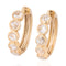 1.67ctw Rose Cut Diamond Bezel Hoop Earrings